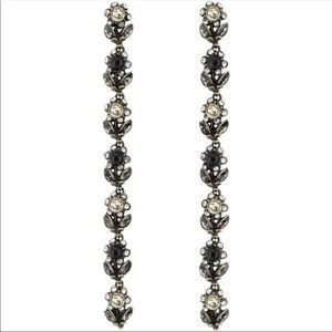 Gucci daisy pearl and crystal drop earrings